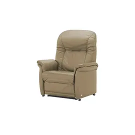 HIMOLLA Sessel 7706 Leder 101 x 112 x 101 cm Beige elektrisch