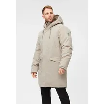 DERBE Wintermantel "Valholm", Herren, Gr. S, cobblestone, lava smoke, Obermaterial: 65% Baumwolle, 35% Polyester; Füllung: 100% Polyester; Futter: 100% Polyester, Mäntel Wintermantel, Wasserabweisend, mit versiegelten Nähten