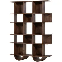 Woood Bücherregal 130 x 180 x 35 cm Braun