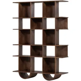 Woood Bücherregal 130 x 180 x 35 cm Braun