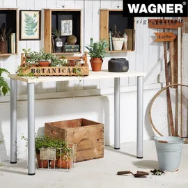 Wagner Designfuß TENO - 60 mm, aluminiumfarben 800 mm