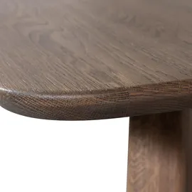 Woood Esstisch oval 180 x 74 x 100 cm kaschmirbraun