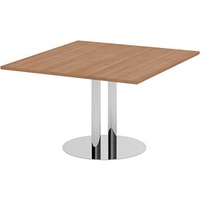 Hammerbacher Verbindungsplatte KT12S nussbaum, chrom rechteckig 120,0 x 130,0