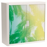 PAPERFLOW easyOffice Tropical Rollladenschrank 61274 2 Fachböden 110,0 x 41,5 x 104,0 cm