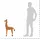 vidaXL Giraffe Plüschtier 85 cm Braun/Gelb