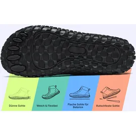 dotales Schnürstiefel DOTALES & Haven Barfußschuhe schwarz 45