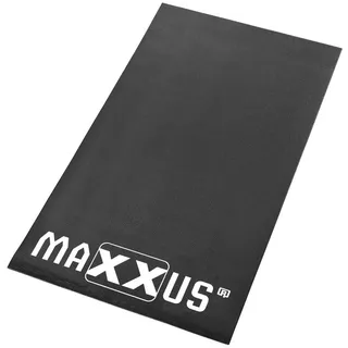 MAXXUS Bodenschutzmatte Fitnessmatte - Größenwahl, rutschfest, Schwarz - Unterlegmatte, für Laufband, Crosstrainer, Ergometer, Rudergerät, Fitnessgeräte