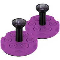 Forgelevel Kurzwaffenhalterung Nexus, 2-teiliges Set für Pistole & Revolver, Halter mit starken Magneten für Waffenschrank & Tresor, Made in Germany, neonpink