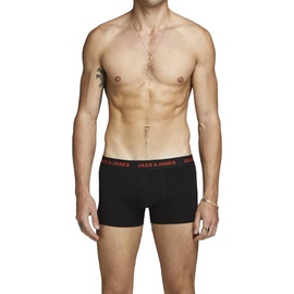 JACK & JONES Basic Boxershorts 7 Einheiten Black / Detail Black / Black S