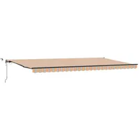 VidaXL Einziehbare Markise mit LED-Multicolor-Streifen 600x300 cm