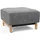 Innovation Living Polsterhocker 100% Polyester 65 x 40 x 65 cm Grau