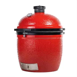 Kamado Joe Big Joe III freistehend, Holzkohlegrill - rot/schwarz, Ø 61cm