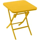 Hesperide Quadratischer Gartenbeistelltisch Greensboro in Senfgelb - 40 × 40 cm - Hespéride