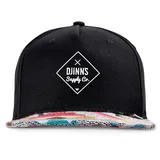 Djinn's 5 Panel Snapback Cap Rubber Aztek schwarz Einheitsgröße