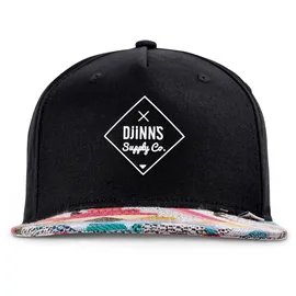 Djinn's 5 Panel Snapback Cap Rubber Aztek schwarz Einheitsgröße