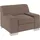 DOMO collection Sessel Bero Mikrofaser 101 x 74 x 85 cm Beige