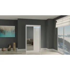 altdecor Schiebetürenschrank PARTI 150 x 216 x 61 cm Weiß