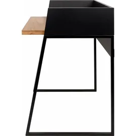 TemaHome Volga Schreibtisch Holz Nussbaum Furnier/Schwarz 90 x 60 x 88 cm