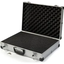 MC.Sammler Alukoffer Aluminium/Schaumstoff 40x29x10 cm silber