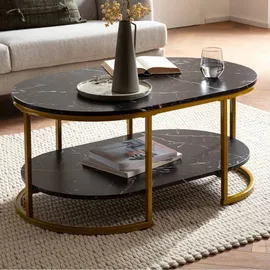 Wohnling WL6.896 Schwarz Marmor 100 x 60 x 45 cm