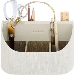 Stackers Stift-Organizer hellbeige aus Leinen mit Griff