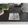 Mexen Milo 1-Becken-Granit-Spüle 435 x 410 mm, Weiß, Siphon Schwarz - 6505441000-20-B - Weiß