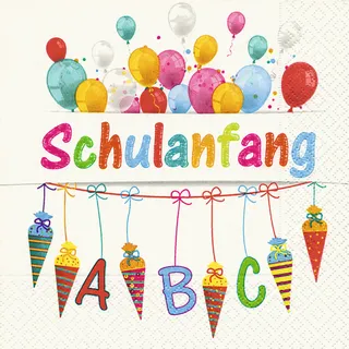 IDENA Servietten 33x33cm Schule FSC-Mix 33 x, 33 cm)