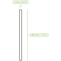 BIOZOYG 200 Stück Trinkhalme 20cm,  Ø6mm, bunt, umweltfreundliche Getränkehalme, biologisch abbaubar, ökofreundliche, nachhaltige Papierstrohhalme