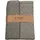 Ross 2er Pack Zwirn Halbleinen Geschirrtücher, 908, 1x Geschirrtuch 50x70 cm + 1x Küchenfrottiertuch 50x50 cm + flanell - braun