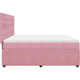 vidaXL Boxspringbett 180 x 200 cm Rosa