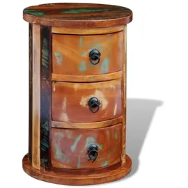 vidaXL Beistellschrank mit 3 Schubladen 40x30x60 braun