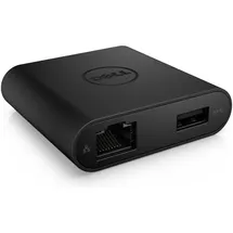 Dell DA200 Externer Videoadapter (USB-C), Dockingstation + USB Hub, Schwarz
