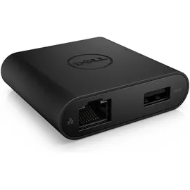 Dell DA200 Externer Videoadapter (USB-C), Dockingstation + USB Hub, Schwarz