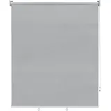 Woltu Außenrollo Senkrechtmarkise Balkonmarkise Outdoorrollo grau 100x140 cm