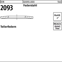  Tellerfeder DIN 2093 Federstahl 200 Stück