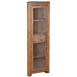 MiaMöbel Eckvitrine Masala 55 x 160 x 35 cm Braun