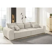 Jockenhöfer Big-Sofa Mikrofaser 4-Sitzer Beige