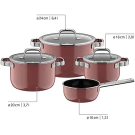 WMF Fusiontec Mineral Pro Topf-Set 4-tlg. 2 x Bratentopf + 2 x Fleischtopf