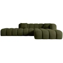 altdecor Ecksofa, Olivgrün, Textil, 6-Sitzer, L-Form, Ottomane rechts, 289x176 cm, Wohnzimmer, Sofas - Couches, Wohnlandschaften, Ecksofas