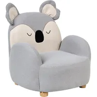 Beliani Kindersessel grau Koala HERVIK