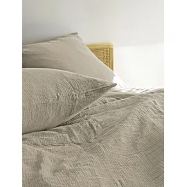 BIERBAUM 4129 Musselin Grau 155 x 220 cm + 40 x 80 cm