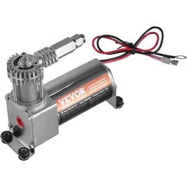 Vevor Luftdruckstoßdämpfer Set 12 V 100 PSI Bord-Luftkompressorsystem, Luft Kompressor System Luftfederungskompressor Kit mit Einpfadsystem & Druckmesser & Luftleitung für Lkws Transporter