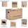 KK Verpackungen 20 x Officebox® Archivbox Ordnerkarton Archivkarton mit Sichtfenster braun