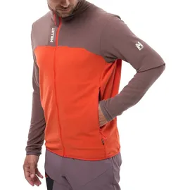 Millet Ubic Lightgrid Fleece Mit Durchgehendem Reißverschluss - Pepper / Paprika - XL