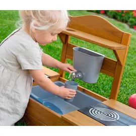 roba Sandkasten Tiny mit Matschküche braun