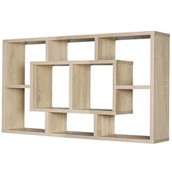 WOHNLING Wandregal sonomaeiche 85,0 x 16,0 x 48,0 cm