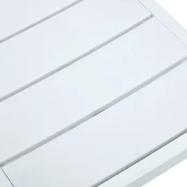 vidaXL Gartenstühle HDPE 62 x 55,5 x 88,5 cm weiß/holzoptik 4 St.