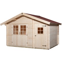 Weka Gartenhaus 253 3,7 x 2 m natur