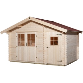 Weka Gartenhaus 253 3,7 x 2 m natur