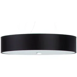 SOLLUX LIGHTING Kronleuchter "SKALA", schwarz, H: 102cm, Lampen, Slush -Einstellung, Pendelleuchte